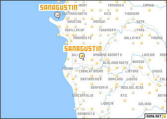 map of San Agustin