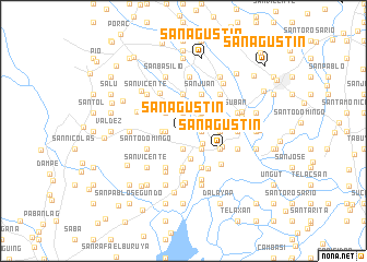 map of San Agustin