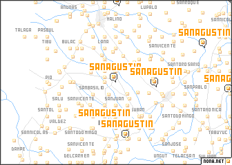 map of San Agustin