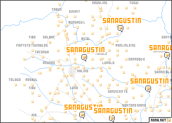 map of San Agustin