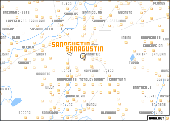 map of San Agustin