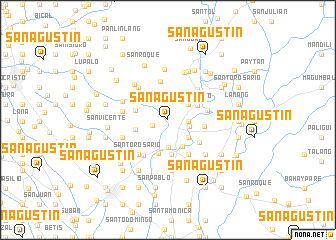 map of San Agustin