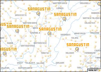 map of San Agustin