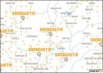 map of San Agustin