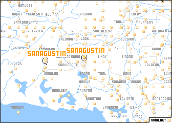 map of San Agustin