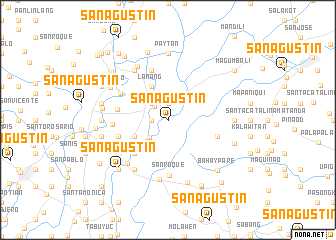 map of San Agustin