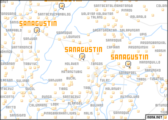 map of San Agustin