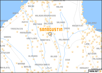 map of San Agustin