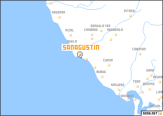 map of San Agustin