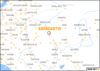 map of San Agustin