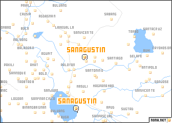 map of San Agustin