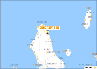 map of San Agustin