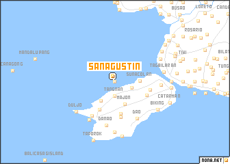 map of San Agustin