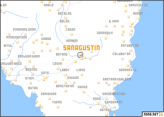 map of San Agustin