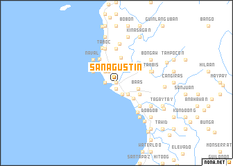 map of San Agustin