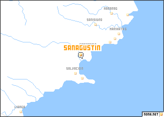 map of San Agustin