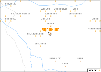 map of Sanahuín