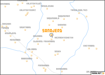 map of Sanājerd