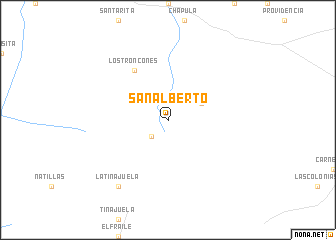 map of San Alberto