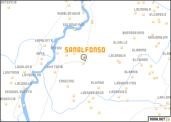 map of San Alfonso