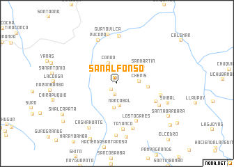 map of San Alfonso