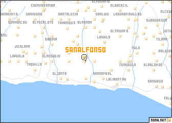 map of San Alfonso