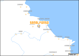 map of San Alfonso