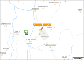 map of San Alonso