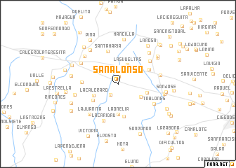 map of San Alonso