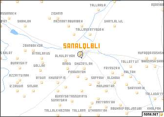 map of Şān al Qlblī