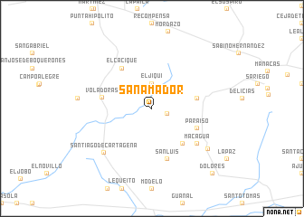 map of San Amador