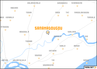 map of Sanamadougou