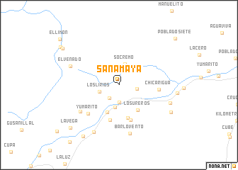 map of San Amaya