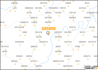 map of Sanama