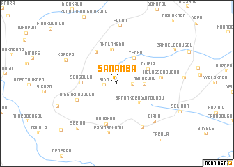 map of Sanamba