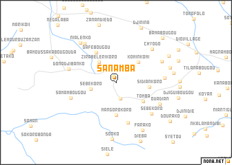 map of Sanamba