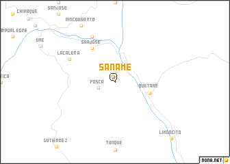 map of Sáname