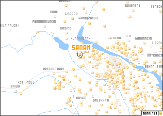 map of Sanām