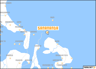 map of Sanananda