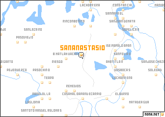 map of San Anastasio