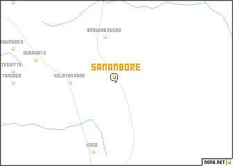 map of Sananboré