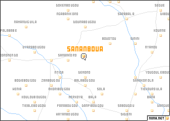 map of Sananboua