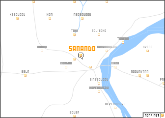 map of Sanando