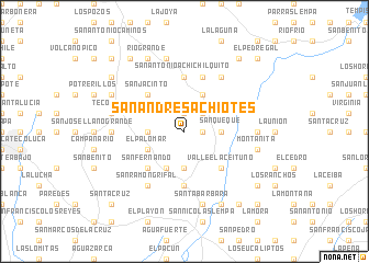 map of San Andrés Achiotes