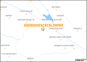 map of San Andrés Cacaloapan