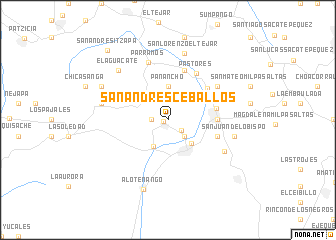 map of San Andrés Ceballos