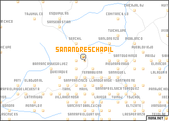 map of San Andrés Chápil