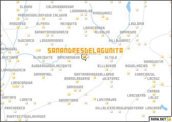 map of San Andrés de Lagunita