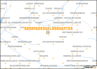 map of San Andrés de las Puentes