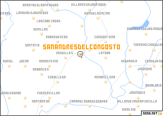 map of San Andrés del Congosto